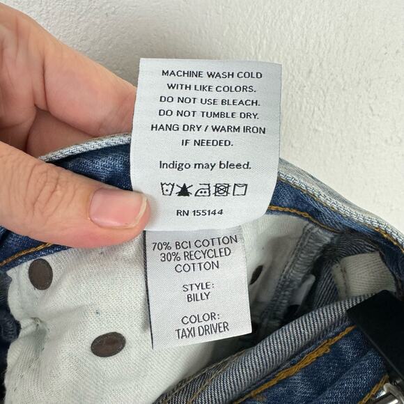 Boyish by HER NWT The Billy Taxi Driver High Rise Distressed Cotton Skinny Jeans - Picture 12 of 12